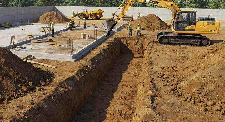 Travaux de terrassement